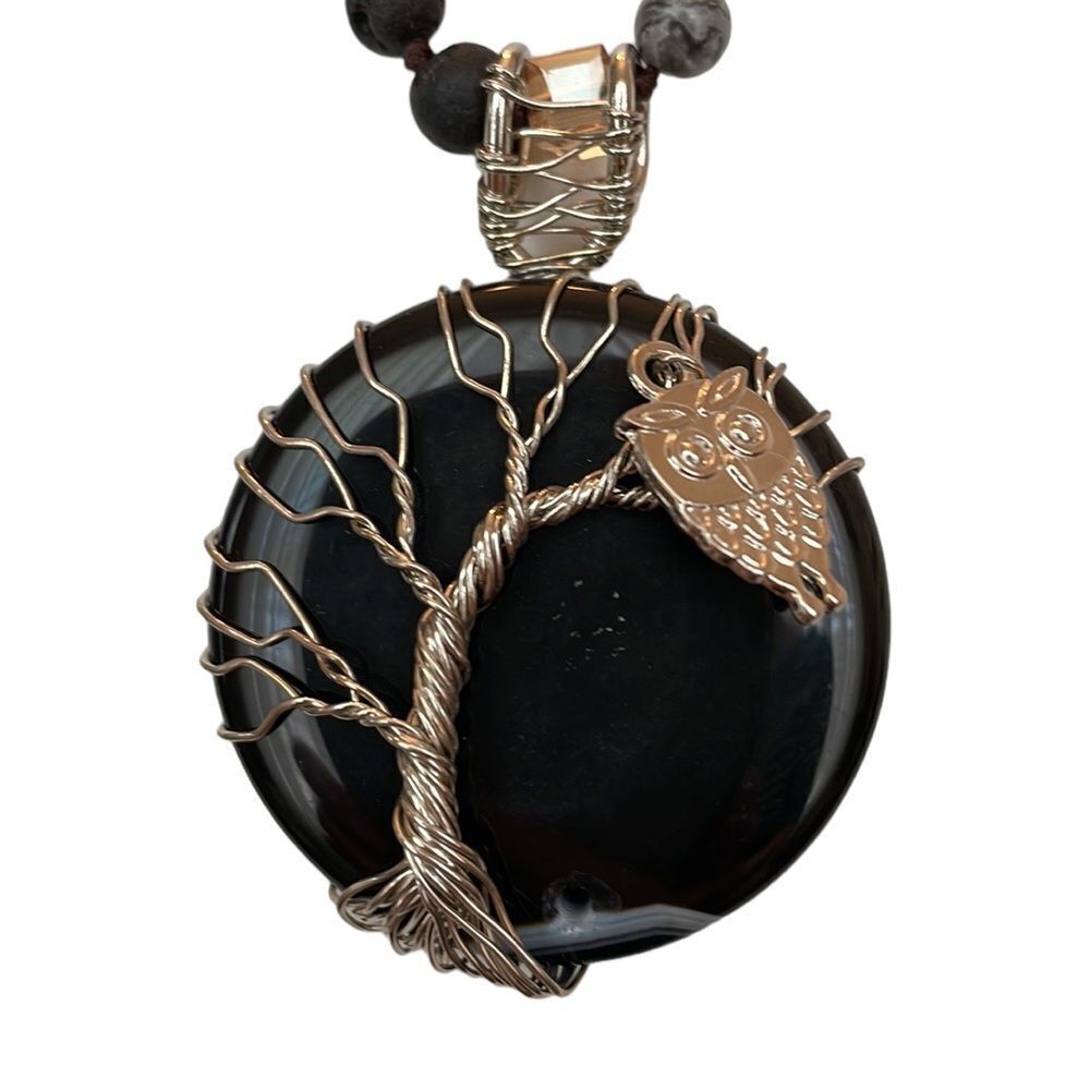 BOHEMIAN NATURAL STONE WIRED NECKLACE